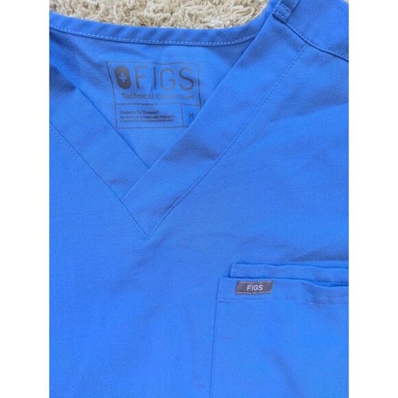 Figs Technical Collection Scrub Set Top Pants Medium Blue unisex - Picture 5 of 9